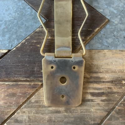 Real Life Relics Kluson Aged Gold Archtop Trapeze Tailpiece Ornate Gibson ES 175 image 4
