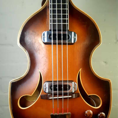 C1960 Herbert Todt PERLGOLD Violin Bass. Solid woods Archtop for sale