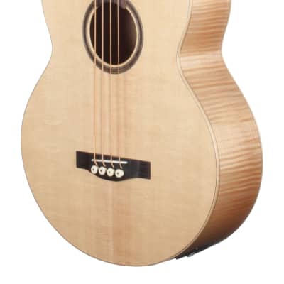 Teton STB130FMCENT 130 Series Solid Sitka Spruce Top Mahogany 4-String Acoustic-Electric Bass Guitar for sale