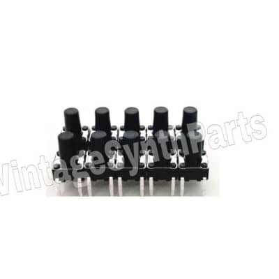 Set of 10 X front panel pushbutton tact switch for Korg D-12 digital recorder 12-track
