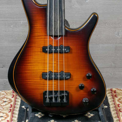 Roscoe Century Standard Plus 4J Fretless Bass Guitar Sunburst w/Case image 1