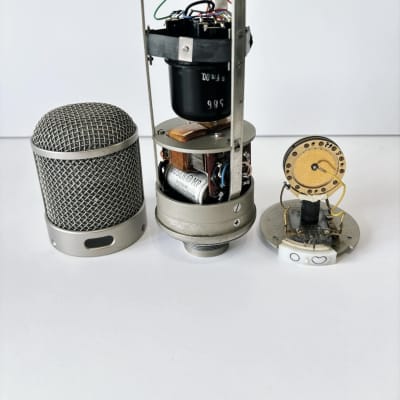 Vintage Telefunken U47 short body mic system including original K47 capsule, VF14 tube. Comes with Neumann swivel mount cable, grosser NG psu and u47 replica mic box. Wav files available image 3