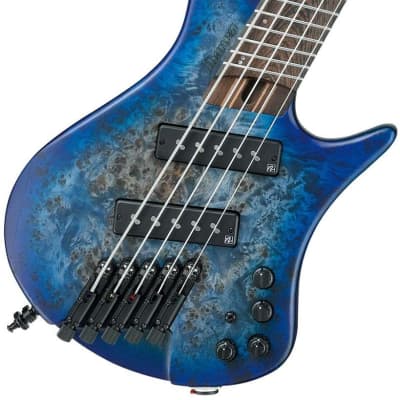 Ibanez EHB1505MS Ergonomic Headless 5-String Multiscale Bass (Pacific Blue Burst Flat) image 1