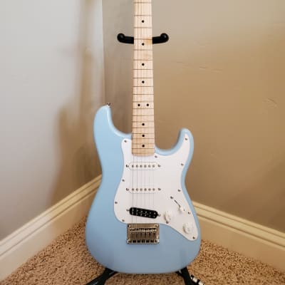 FSR Squier Mini Strat Modified Seymour Duncan JB Jr Daphne Blue