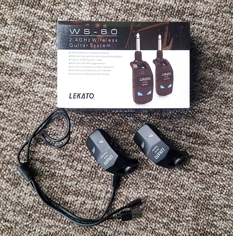 Lekato Wireless Guitar System WS-80 2020's - black | Reverb