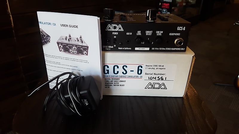ADA GCS-6 　キャビネットシミュレーター ADA GCS-6｜ステレオ・キャビネット・シミュレーター＆DIボックス