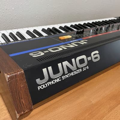 Roland Juno-6 61-Key Polyphonic Synthesizer 1982 - 1984 - Black image 7