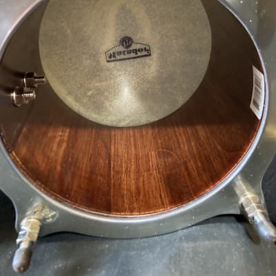 Frankie Banali's (Quiet Riot) M201-ABW LP Matador Wood Bongos, with Stand and Stenciled Case! - Almond Brown/Chrome image 7