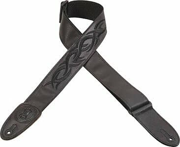 Levy's 2" wide garment leather guitar strap. image 1