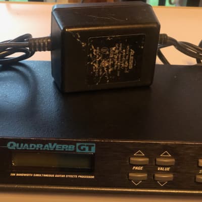 Alesis QuadraVerb GT 20k Bandwidth Simultaneous Guitar Effects Processor 1990s - Black image 4