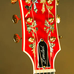 Gibson SJ-200 Custom Quilt Vine Trans Cherry Acoustic Guitar J-200 image 10
