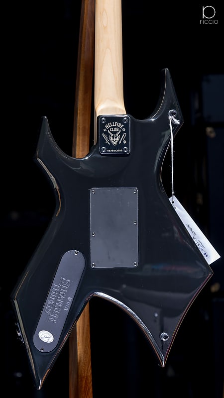B.C. Rich - Heading into the Upside Down with our new collab with Netflix's Stranger  Things…Eddie's guitar is a 24 fret, supercharged NJ Warlock with Dimarzio  Pickups, Kahler Tremolo and jumbo frets 