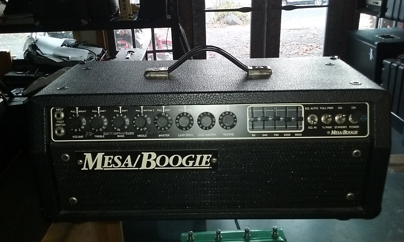 1988 Mesa Boogie Coliseum Series 300 Head Mark iii preamp with150 watt  simul-class output Blue Strip