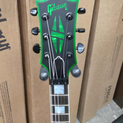 Gibson Les Paul Axcess Custom Green Widow in Satin Black w/Full Warranty! image 5