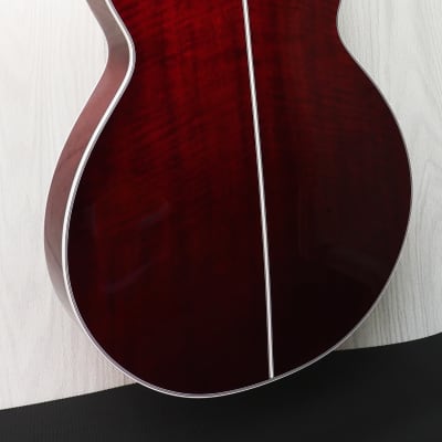 Takamine TSP158C-12 STR Acoustic Electric 12-String See Thru Red Gloss - W/Setup & Case image 5