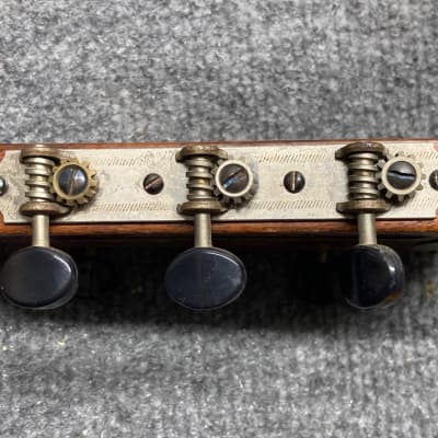 Vintage 1930's Waverly 3x3 On A Plate Open Headstock Guitar | Reverb