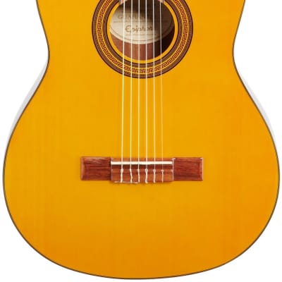 Epiphone PRO-1 Classic Nylon-String Classical Acoustic Guitar, Natural image 3