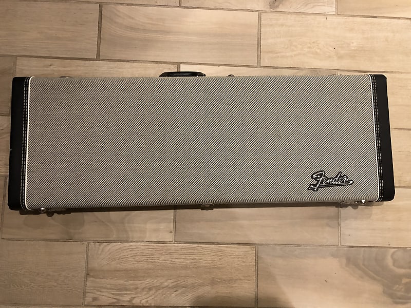 Fender Gandg Deluxe Strattele Hardshell Case Black Tweed With Reverb 