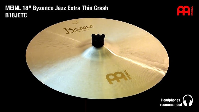 Meinl Byzance Jazz Extra Thin Crash Cymbal 18