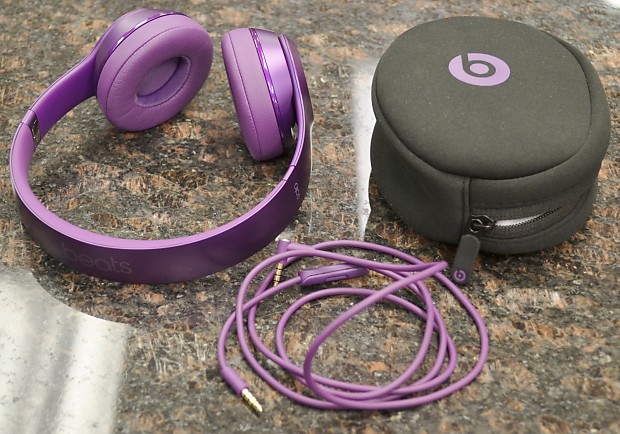 Beats Solo2 Wired On-Ear Headphones - Purple | Reverb