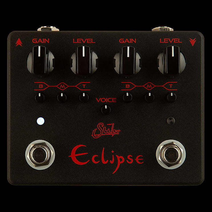 【Suhr】Eclipse Black Edition Suhr Eclipse Dual OD/Distortion Pedal, Black Edition