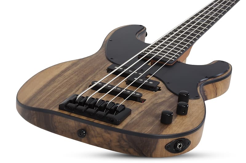 2023 Schecter Diamond Series Model-T 5 Exotic Black Limba Bass Bundle Brand  New Authorized Dealer !