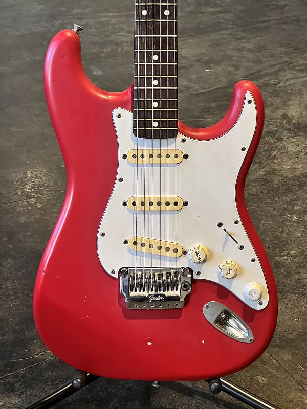 1987 MIJ Squier Stratocaster - Red image 1