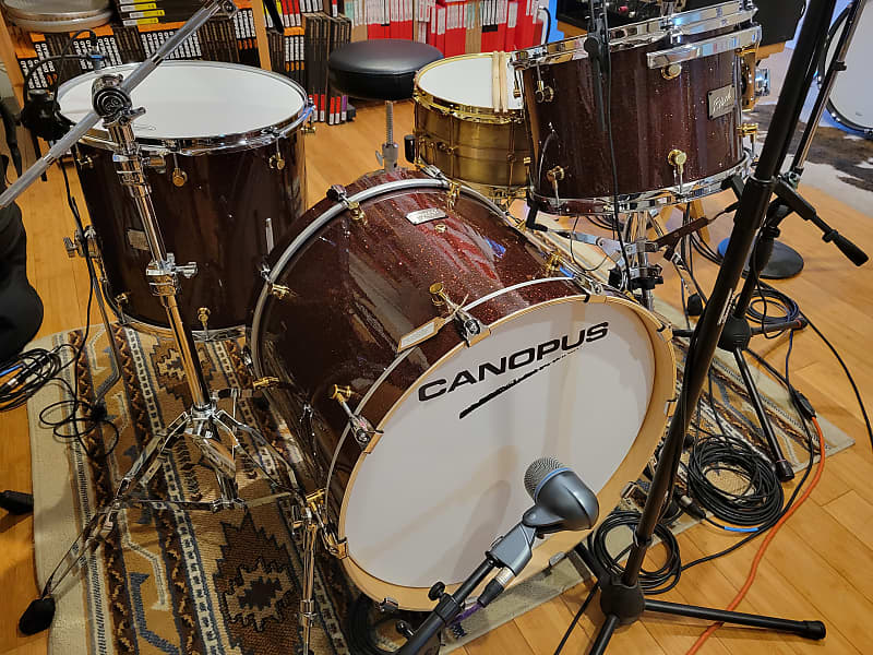 Drum Kits - Canopus Drums 16x22 9x13 15x16 Birch Series (Merlot