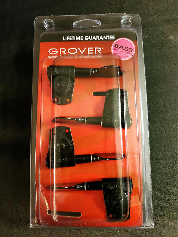 Grover Titan Bass Tuning Machines, 2+2, Black Chrome145BC Reverb