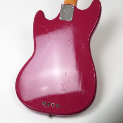 Fender Mustang Bass 1966 Dakota Red ~ Early First Year Example image 16