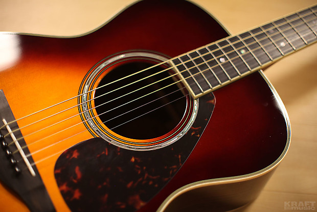 Yamaha LS16R ARE Small Body Acoustic Guitar Brown Sunburst Reverb