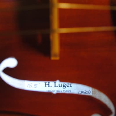 H. Luger Stradivarius CA500 Viola 15.5 image 4