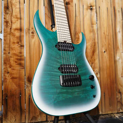 Schecter USA CUSTOM SHOP KM-7 Stage Keith Merrow - Pacific Snow 7-String(Autographed) w/ Case (2023) image 10