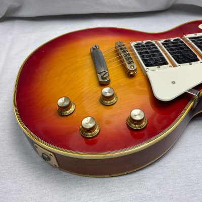 Aria Pro II LP-650 3 pickup Singlecut Guitar MIJ Made In Japan Vintage - Cherry Burst image 6