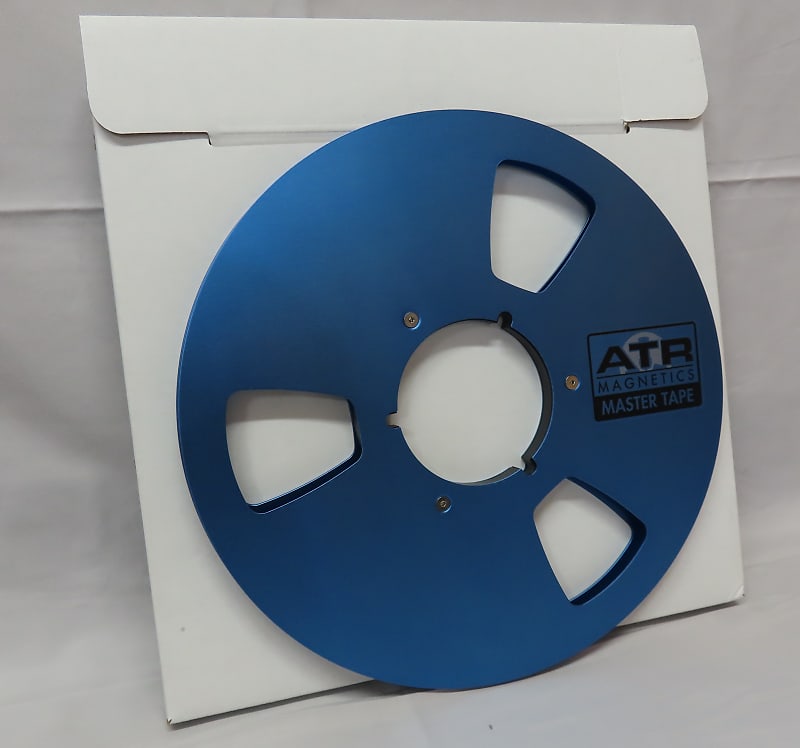 ATR Magnetics Master Tape 1/4 Empty 10.5 NAB Metal Reel to Reel Reel -  Blue