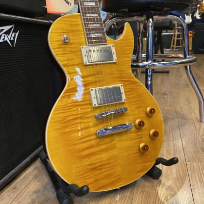 Cort CR250 ATA Classic Rock Series Single Cutaway Flame Maple Top HH 2010s - Antique Amber for sale