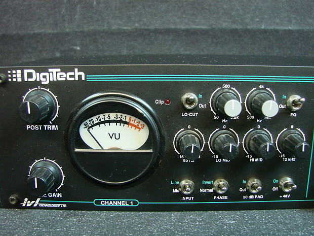DigiTech VTP-1 Rack Mountable Dual Vacuum Tube Preamp/EQ/Converter