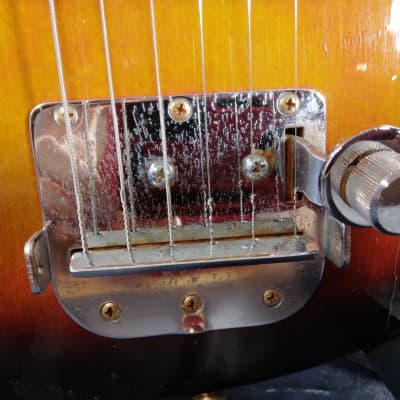 Sakai Vintage "Recco" Solid Body Electric Guitar  1960s Red Burst image 8