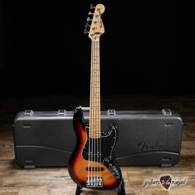 2018 Fender MIM Deluxe Active Jazz Bass V w/ Case - 3-Tone Burst for sale
