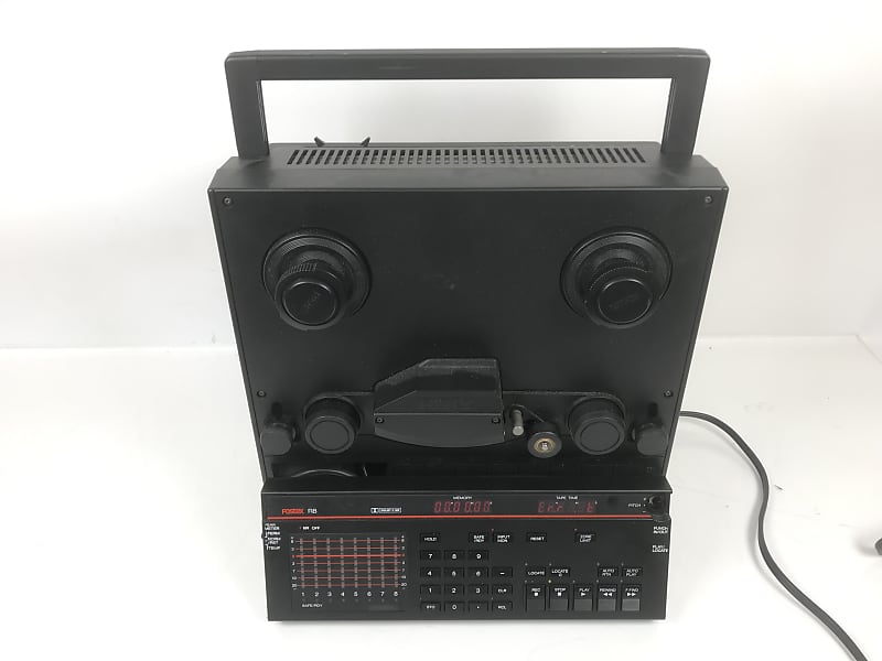 A Fostex R8 8 track reel to reel studio recorder.