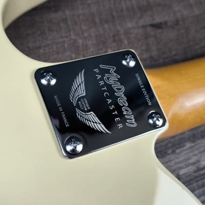 MyDream Partcaster Custom Built - Buttercream Thinline Tortoise Charlie Christian image 10