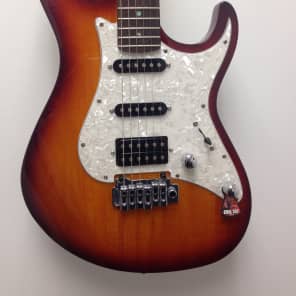 Cort G250 TAB G Series Double Cutaway HSS with 2-Point Tremolo Tobacco Burst