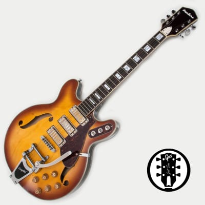 Eastwood Airline H78 Honeyburst w/ Original Hard case image 1