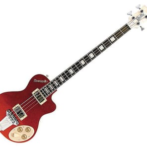 Italia Maranello 4-String Electric Bass Guitar - Red image 1