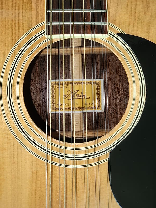 Vintage 1970's Aria Model 9414 12 String Acoustic Guitar w