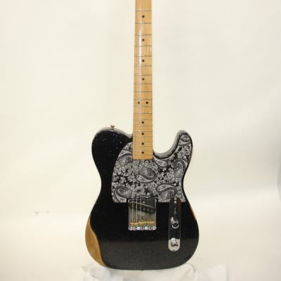 2021 Fender Brad Paisley Esquire Electric Guitar Maple, Black Sparkle w/ Bag image 2