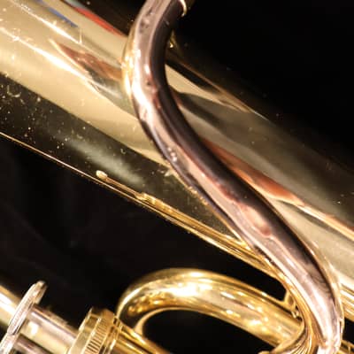 Holton B470R Collegiate Student Model 3-Valve Bb Baritone Horn 2010s - Clear-Lacquered Brass image 6