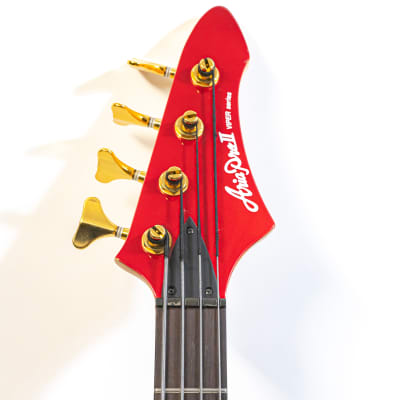 1991 Aria Pro II Viper Series Bass Electric Bass - MIJ - Red image 3