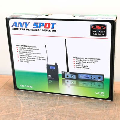 Galaxy Audio AS-1100 Wireless IEM System - 655-679 MHz (NO POWER SUPPLY) CG006VC image 17