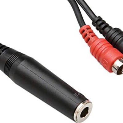 Hosa YPR-257 1/4 in TRSF to Dual RCA Y-Cable